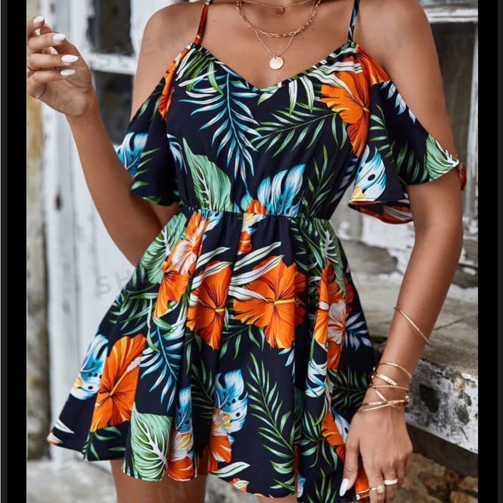 Women’s small floral romper